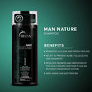 Truss Professional Shampoo Man Nature | Hair, beard and skin | Prevention of acne and folliculitis | Deep cleansing 300ml